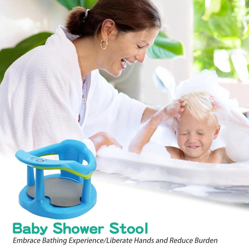 woobles Bath Seat Baby Bath Chair Smooth Safe Baby Shower Chairs With Backrest & Suction Cups For Tub Sitting Up, Non-slip And Comfortable Toddler Bathtub Seat For 6-18 Months Old Babies Infants - Image 3